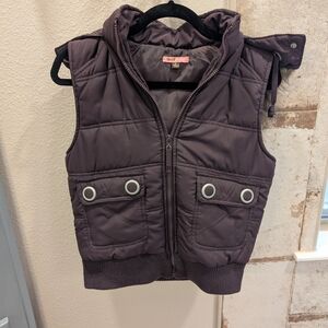 Stylish Purple Puffer Vest